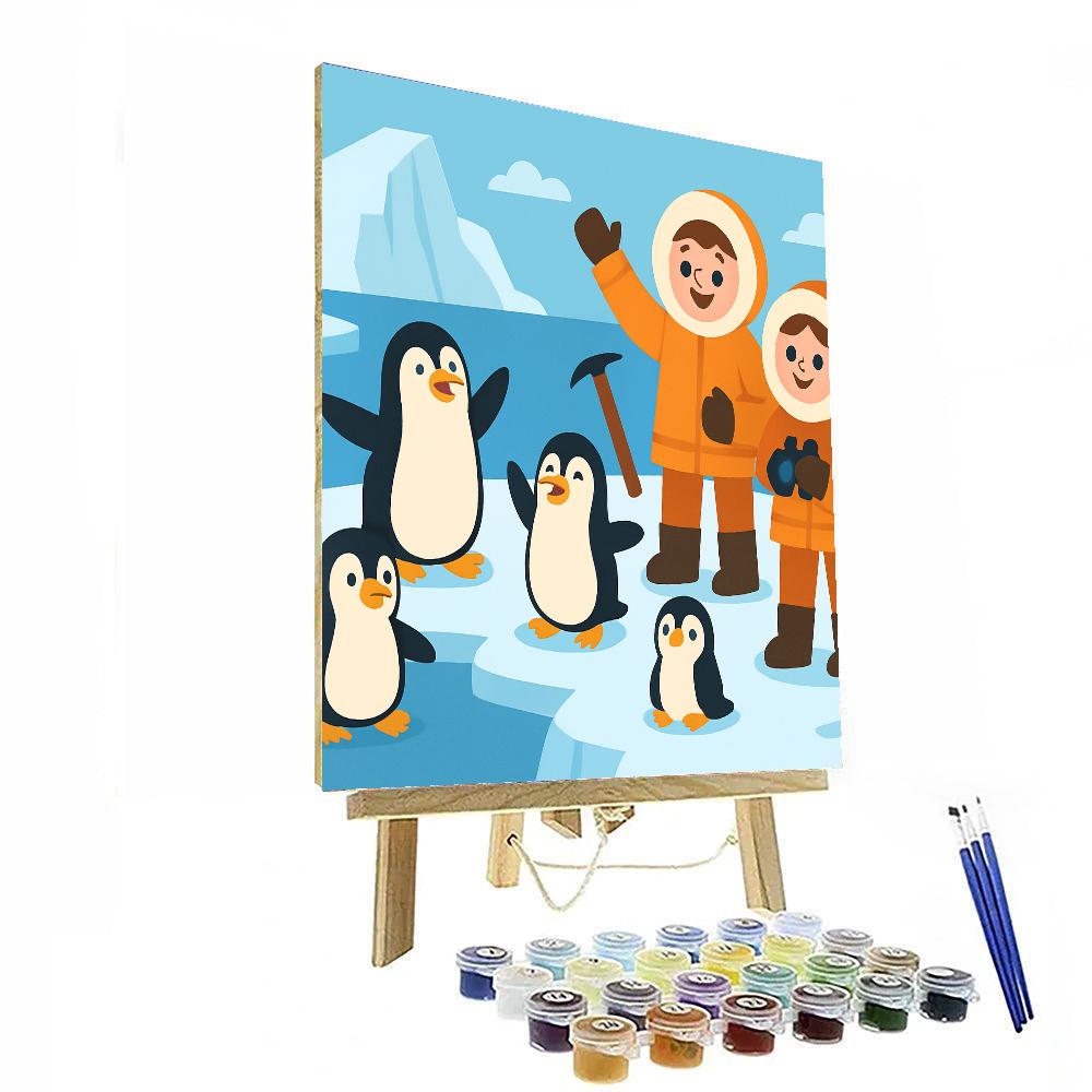 Chilly Antarctic Expedition Painting By Numbers Kit