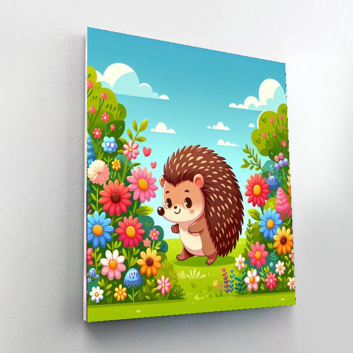 Cuddly Hedgehog Adventure Numbered Painting Kits