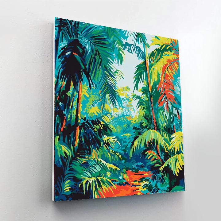 Beatriz Milhazes Inspired Vivid Amazon Rainforest  Paint By Numbers