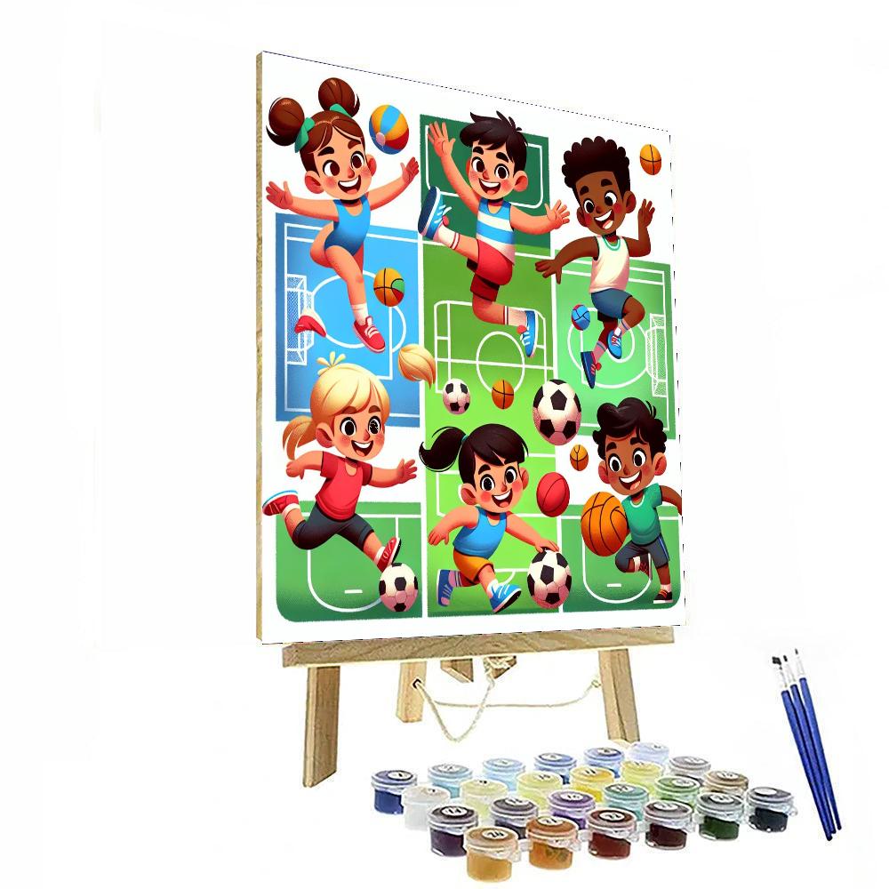 Sports Superstar Team Paint By Numbers Art