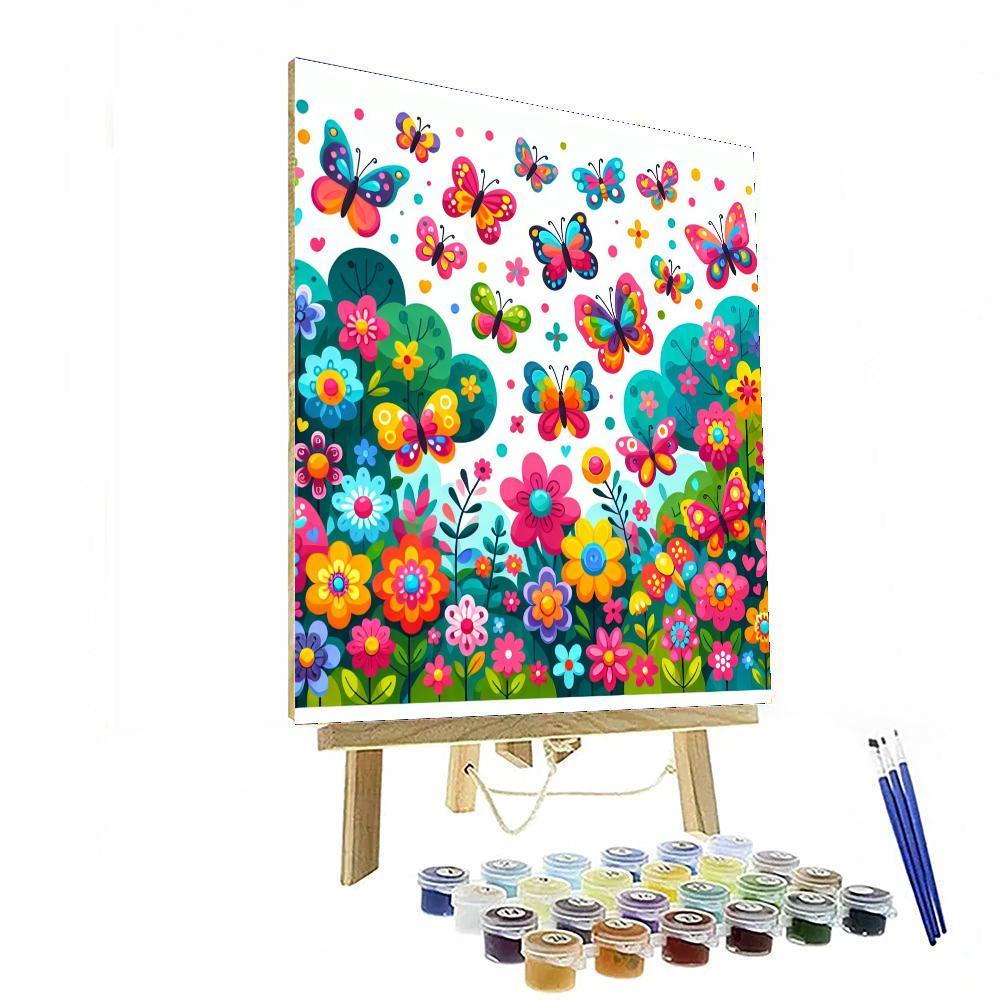 Butterfly Garden Magic Paint By Color