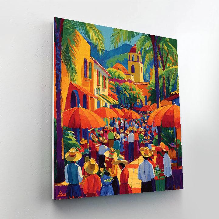 Diego Rivera Inspired Vibrant Mexican Fiesta  Paint By Numbers
