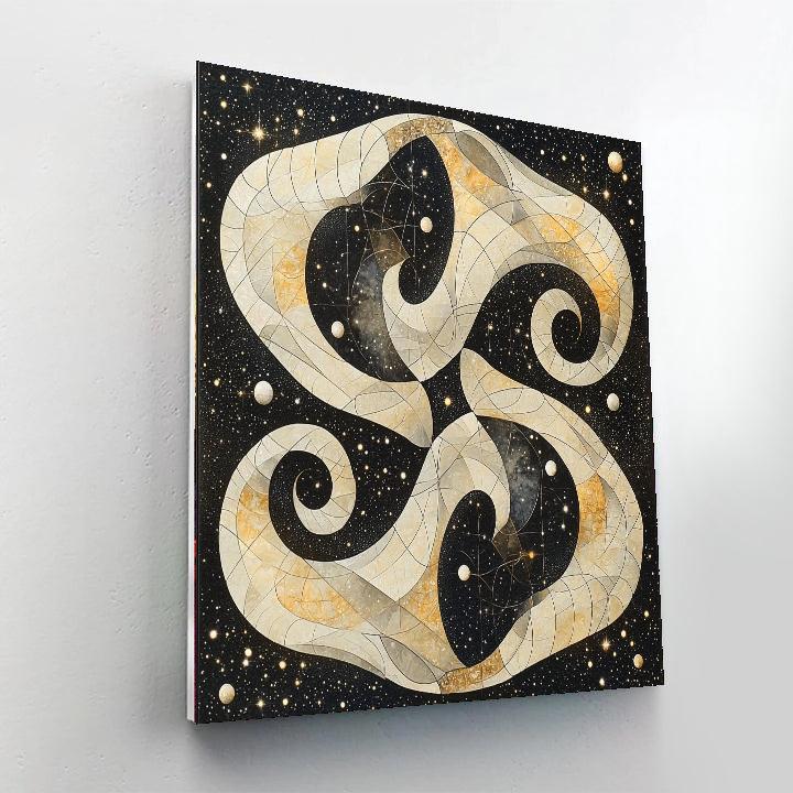 M.C. Escher Inspired Cosmic Conundrums  Paint By Numbers