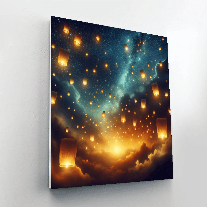 Mystical Lantern Festival Number Painting