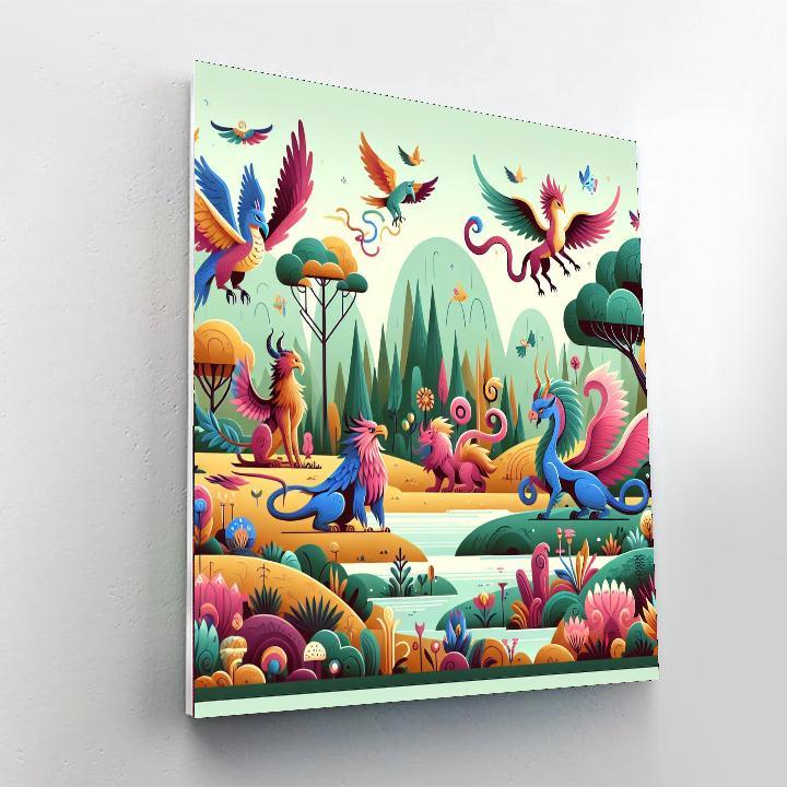 Mythical Creature Menagerie Paint By Number