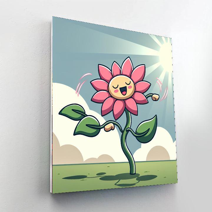 Dancing Flower Painting Number Kit