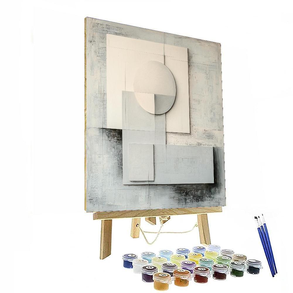 Kazimir Malevich Inspired Geometric Whisper  DIY Paint By Numbers