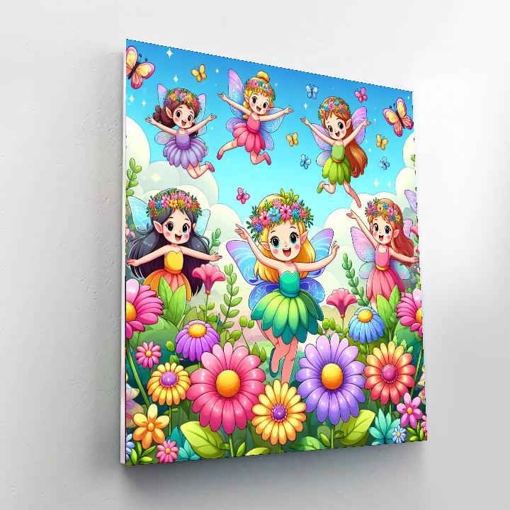 Magic Garden Of Fairies Number Painting