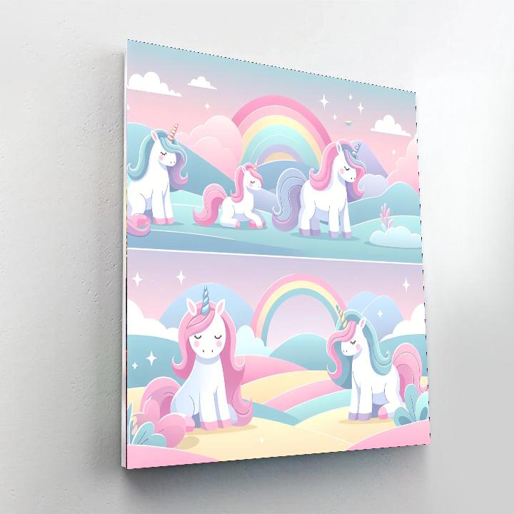 Mystic Unicorn Realm DIY Paint By Numbers