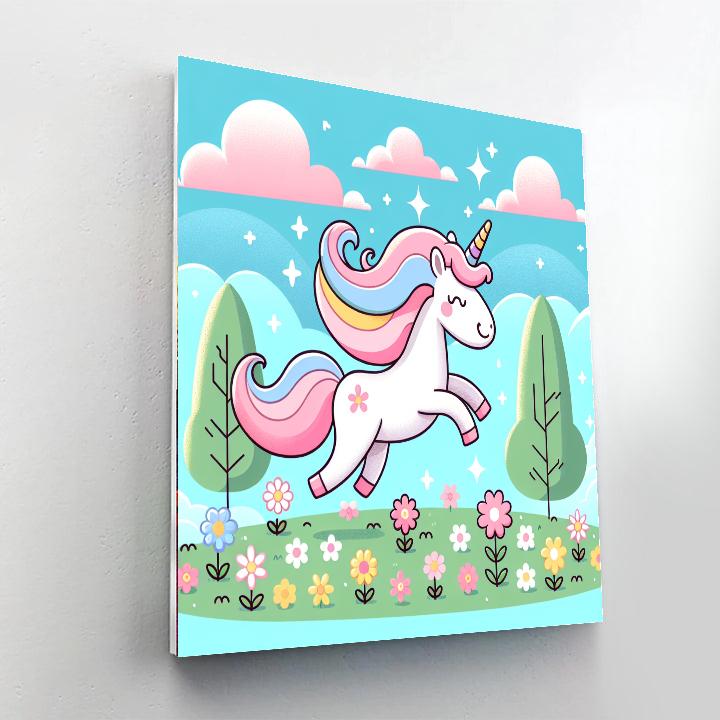 Bubbly Unicorn Dreams Painting Number Kit