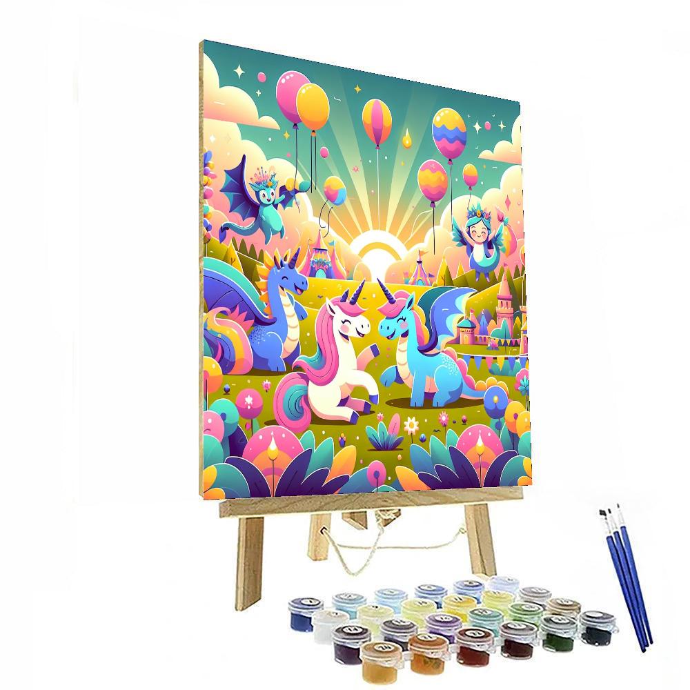 Magical Creature Celebration Painting Number Kit