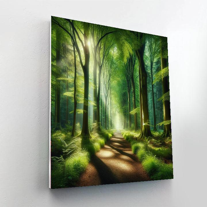 Calm Forest Path Numbered Painting Kits