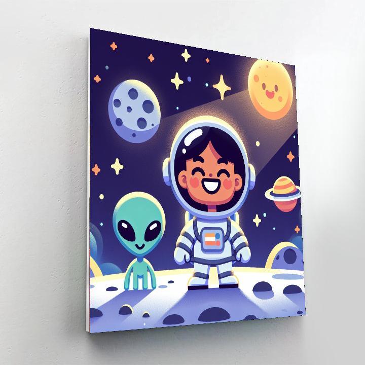 Astronaut Adventure Mission Paint By Color