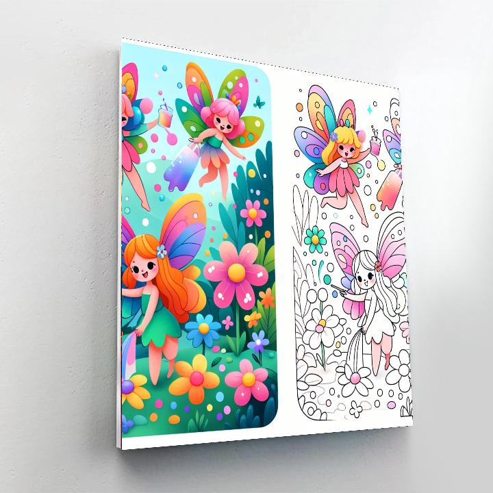 Fairy Garden Revelry Paint By Numbers Art