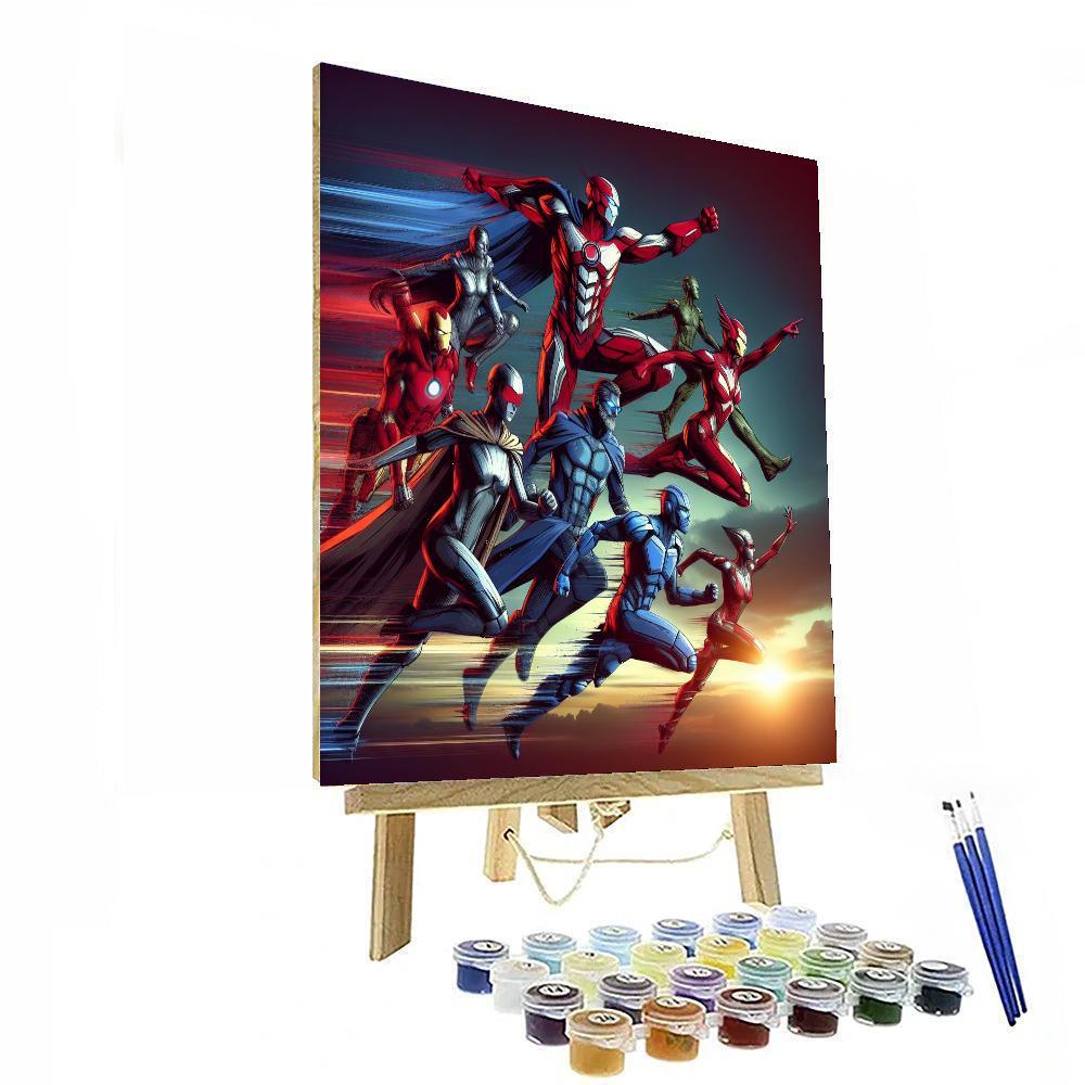 Marvel Heroes Unite Paint By Numbers Kits
