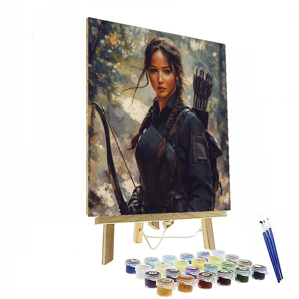 Jennifer Lawrence: The Spark Of Everlasting Resilience Numbered Painting Kits