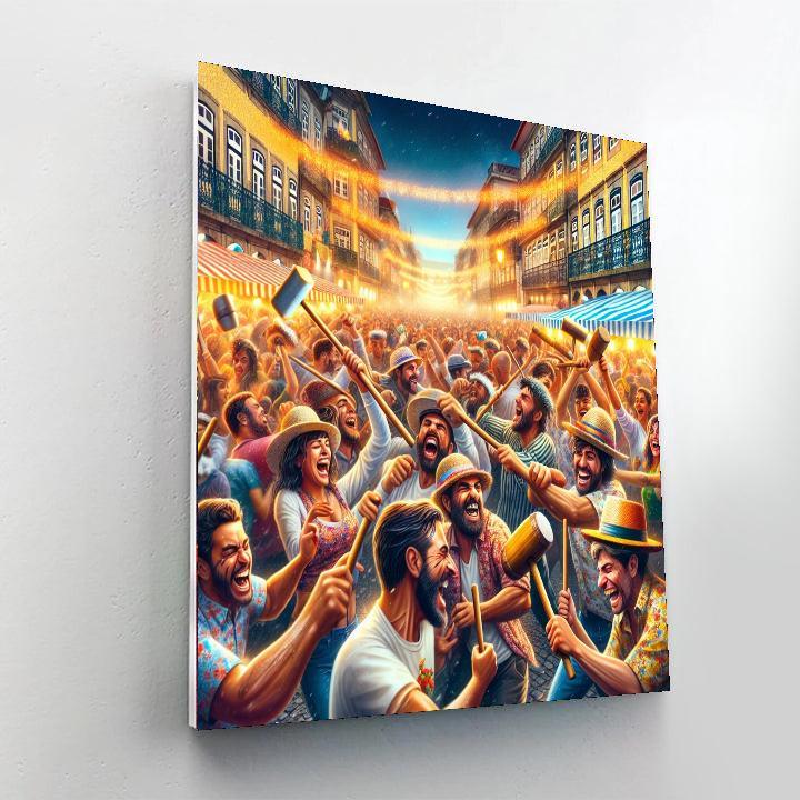 Festa De Sao Joao - Porto, Portugal Paint By Color