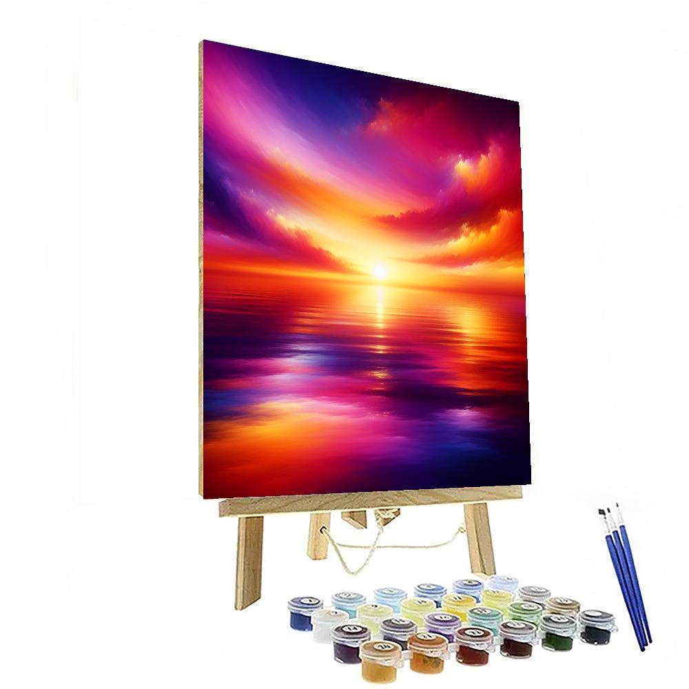 Radiant Sunset Horizon DIY Paint By Numbers