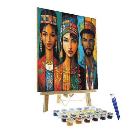 Amedeo Modigliani Inspired Cultural Heritage Portraits  Paint By Color