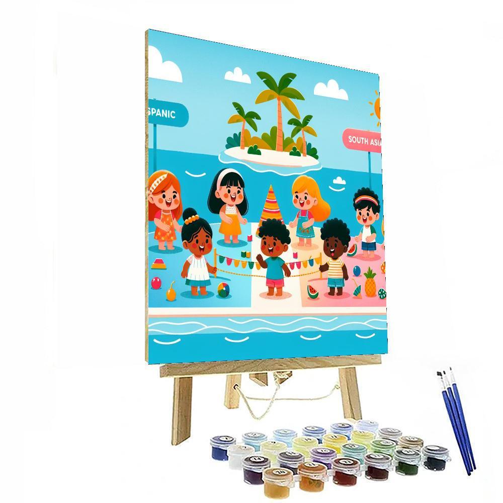 Sunny Island Getaway Painting By Numbers Kit