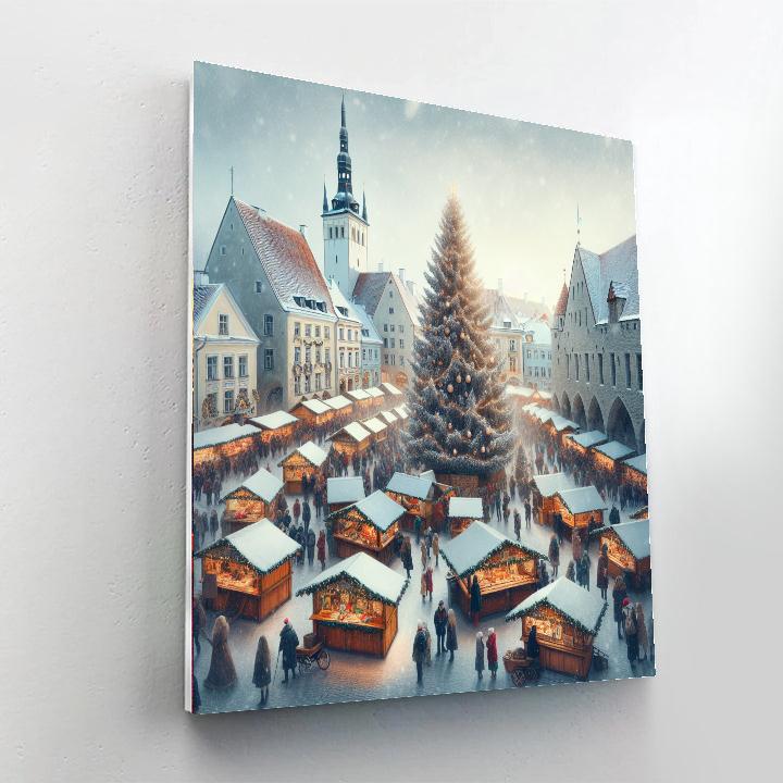 Tallinn Christmas Market - Estonia Numbered Painting Kits