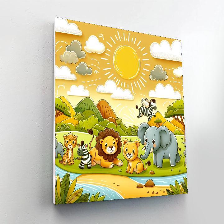 Safari For Young Adventurers Painting By Numbers Kit