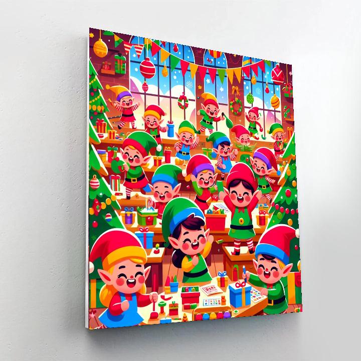 Merry Little Elves Numbered Painting Kits
