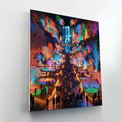 Winter Festival Of Lights - Niagara Falls Paint By Numbers Art