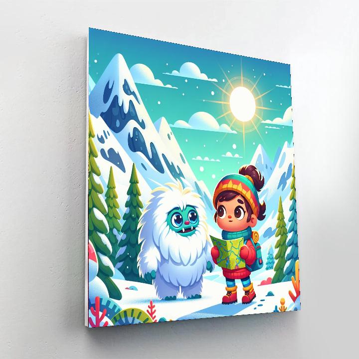 Mythical Mountain Adventure Painting Number Kit