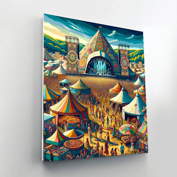 The Glastonbury Festival - United Kingdom Numbered Painting Kits