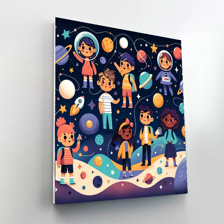 Space Explorer's Playground Paint By Color