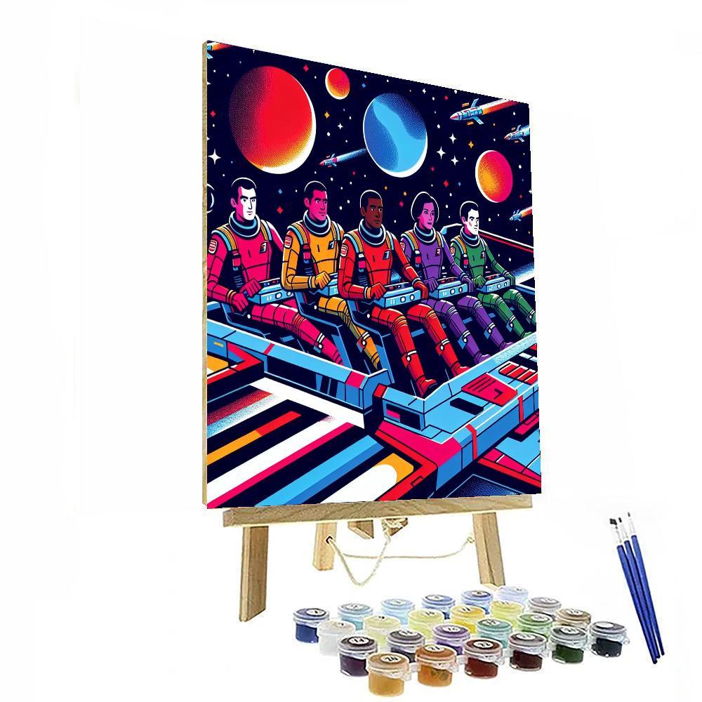 Space Ranger Rescue DIY Paint By Numbers