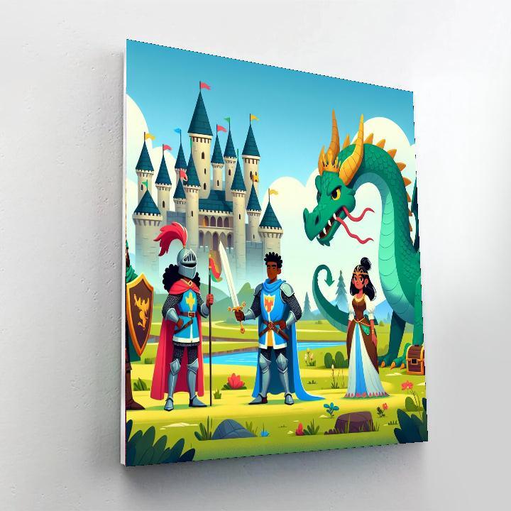 Fairytale Kingdom Quest DIY Paint By Numbers