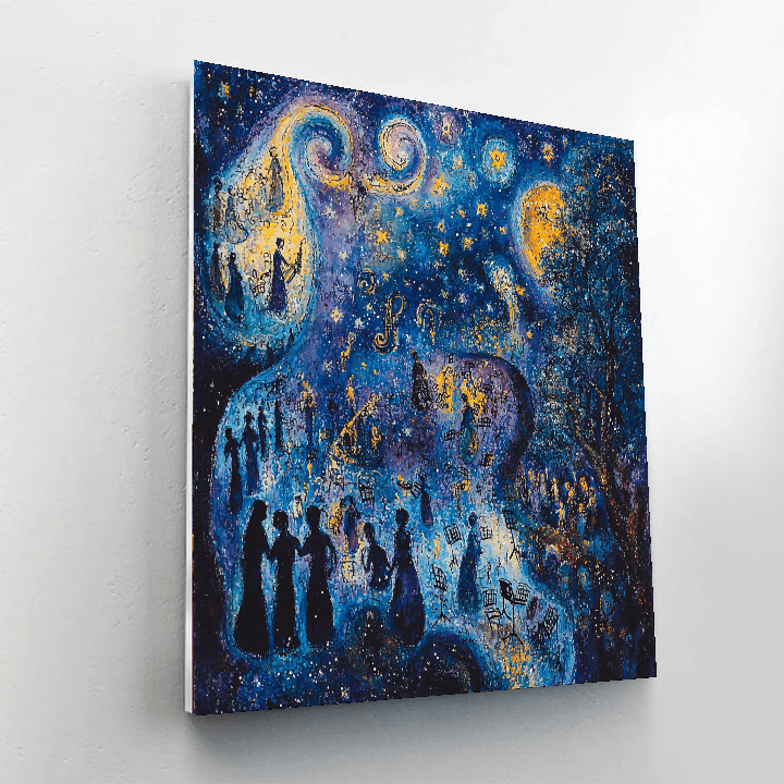 Marc Chagall Inspired Starry Serenade  Paint By Numbers