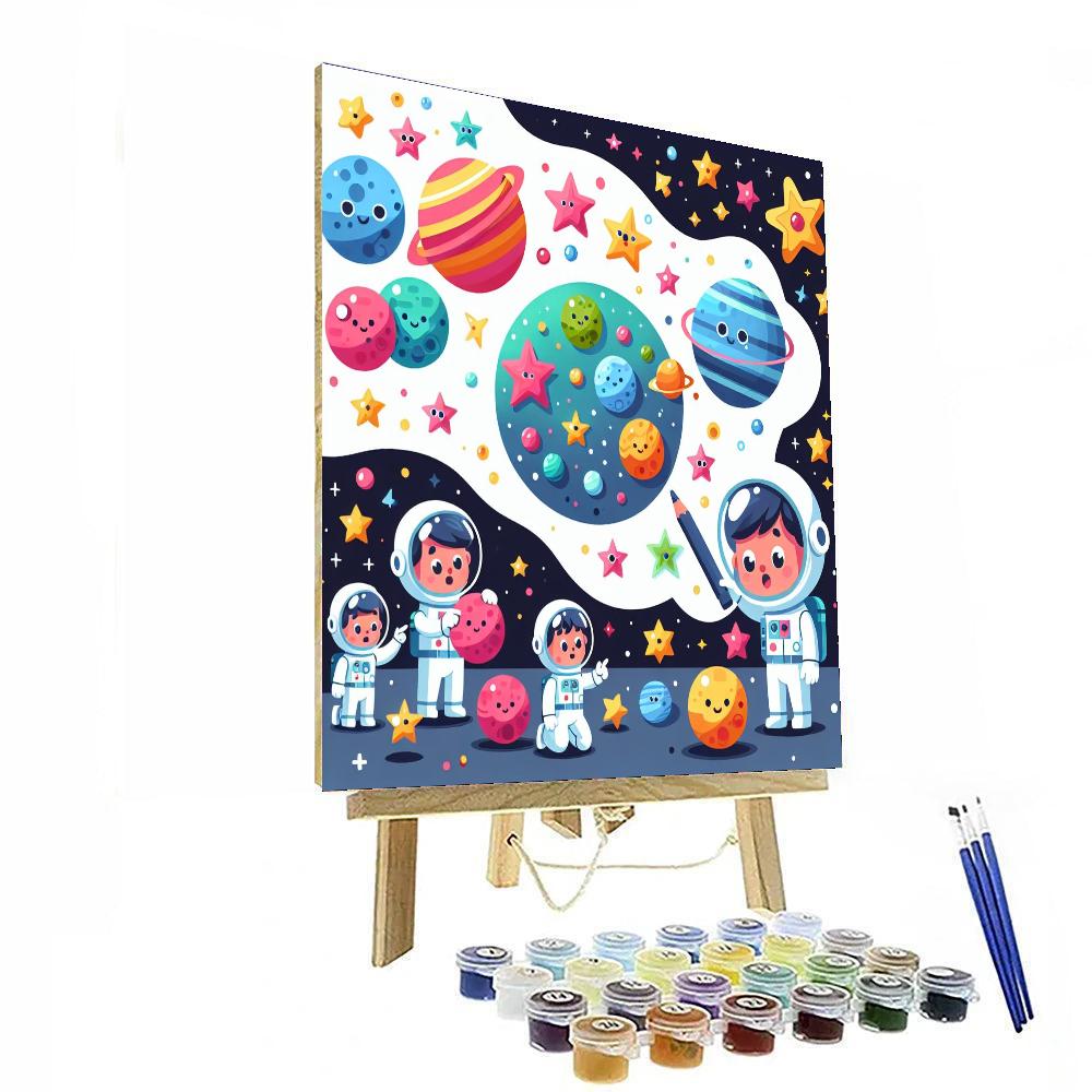 Starlit Space Mission Paint By Numbers