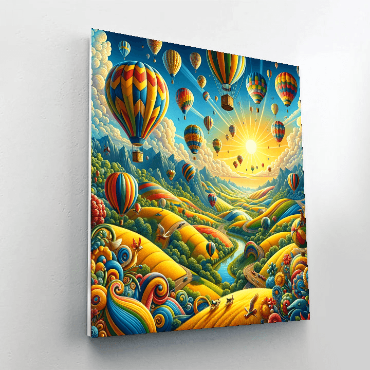 Playful Balloon Adventure Paint By Numbers Kits