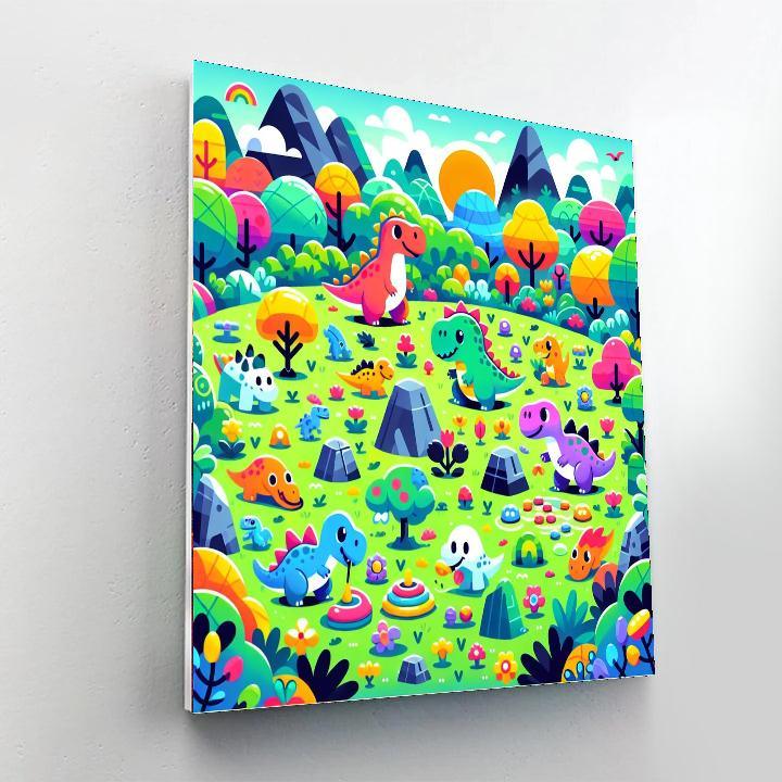Dino Playtime Adventure Paint By Numbers Kits