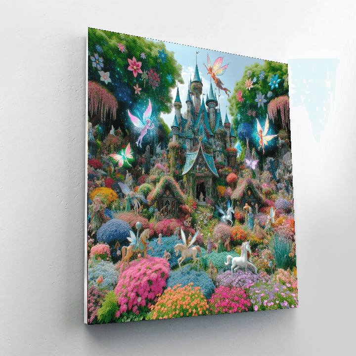 Lively Fairytale Castle DIY Paint By Numbers