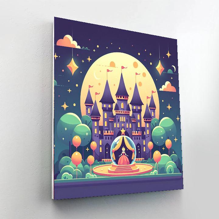 Moonlit Castle Ball Numbered Painting Kits