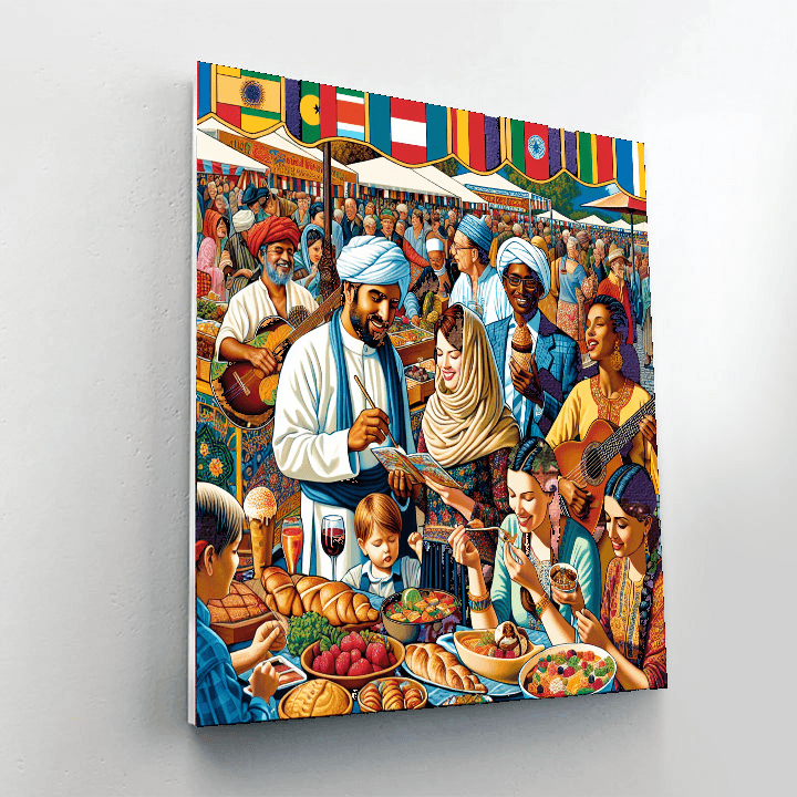 Epcot International Food & Wine Festival - Usa DIY Paint By Numbers