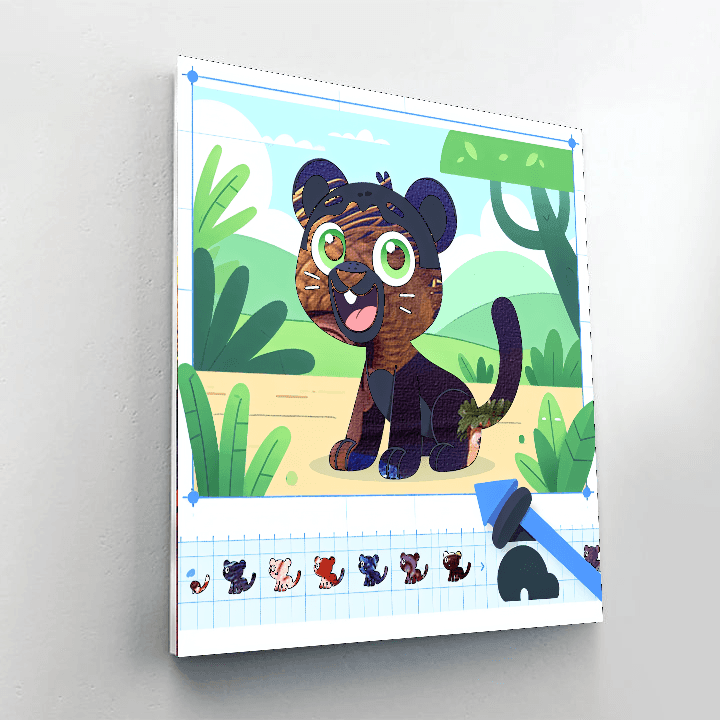 Prowling Panther Paint By Numbers Kits