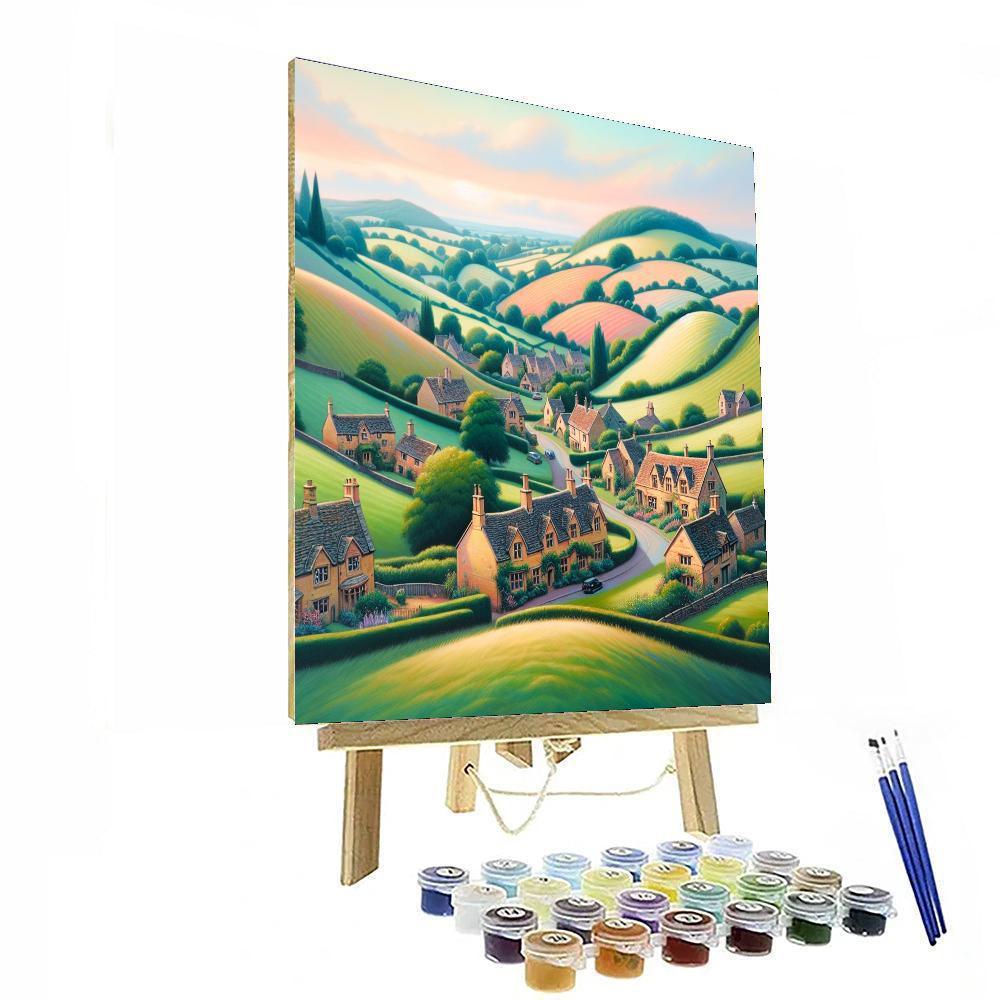 Charming Cotswolds Countryside Painting By Numbers Kit