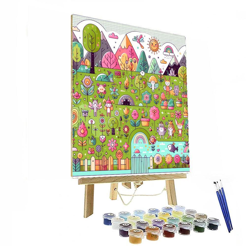 Friendly Fairy Land Adventure Paint By Numbers