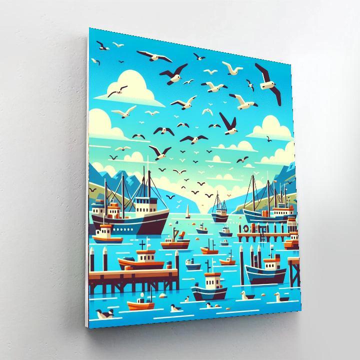 Harmonious Harbor Paint By Color