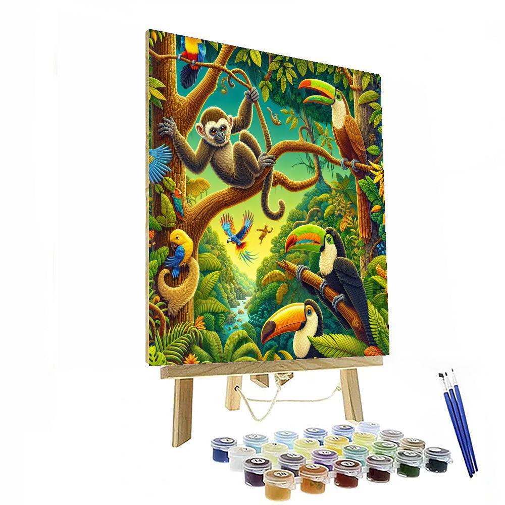 Playful Jungle Explorers Paint By Number