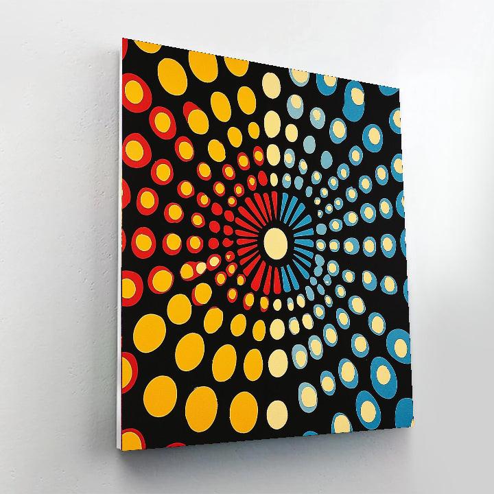 Yayoi Kusama Inspired Vibrant Echoes Of Infinity  Paint By Number