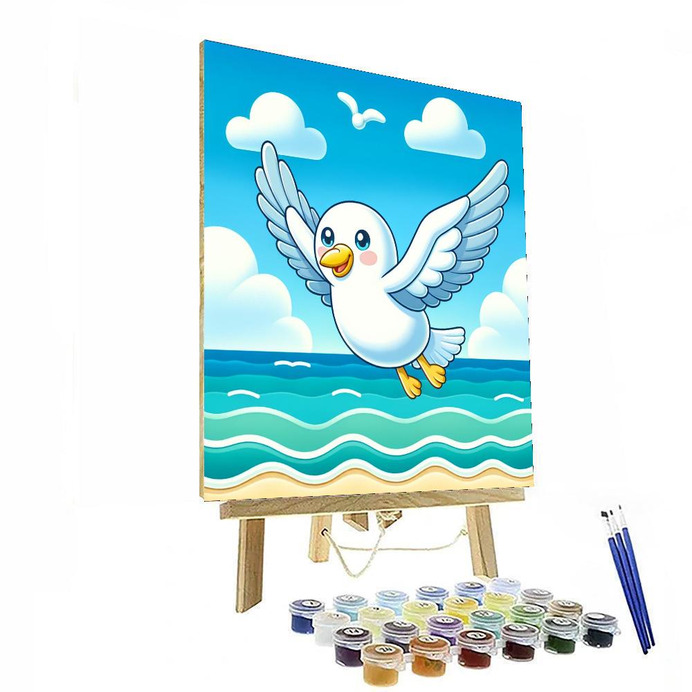 Adventure Seagull Paint By Numbers Art