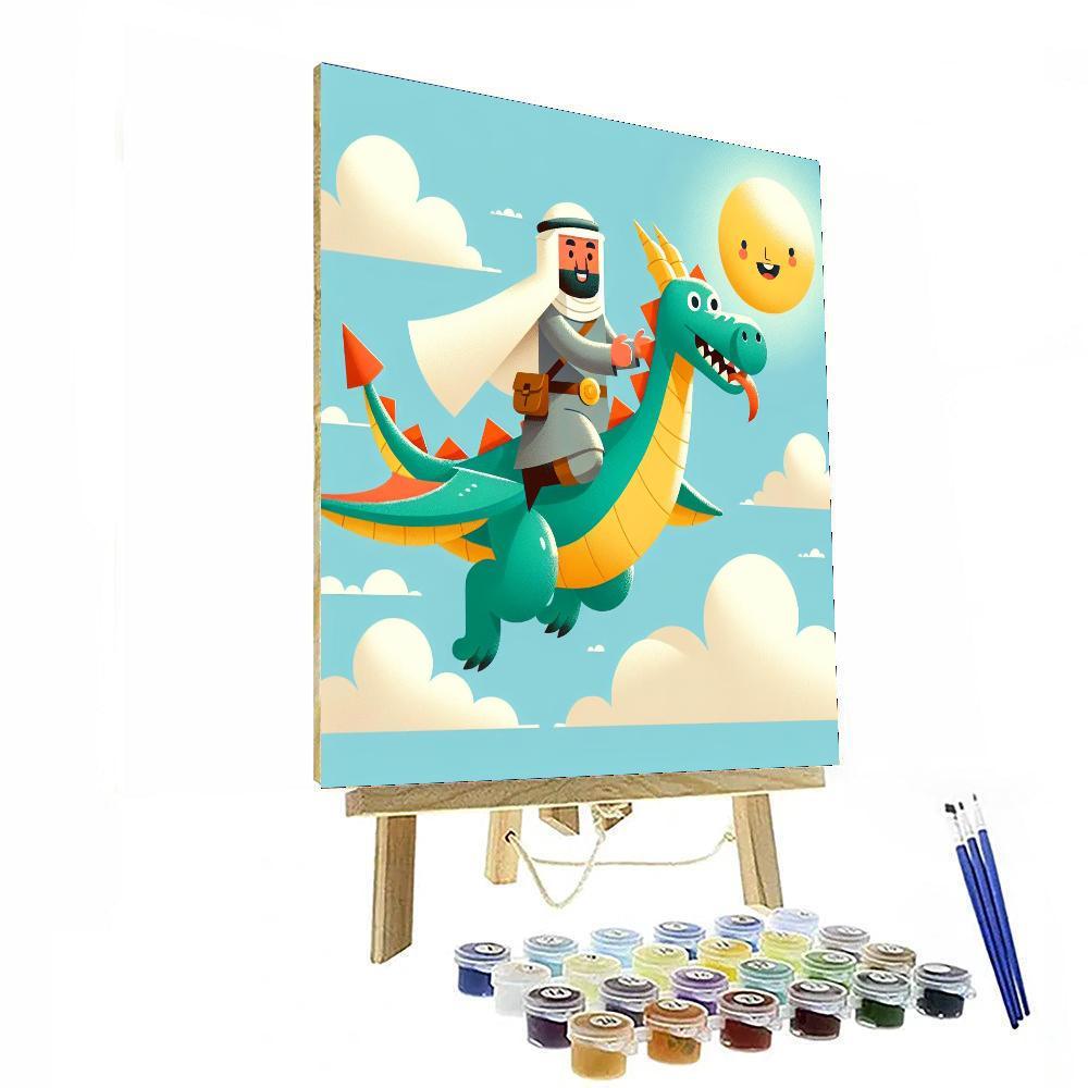 Knightly Dragons Of The Sky Painting Number Kit