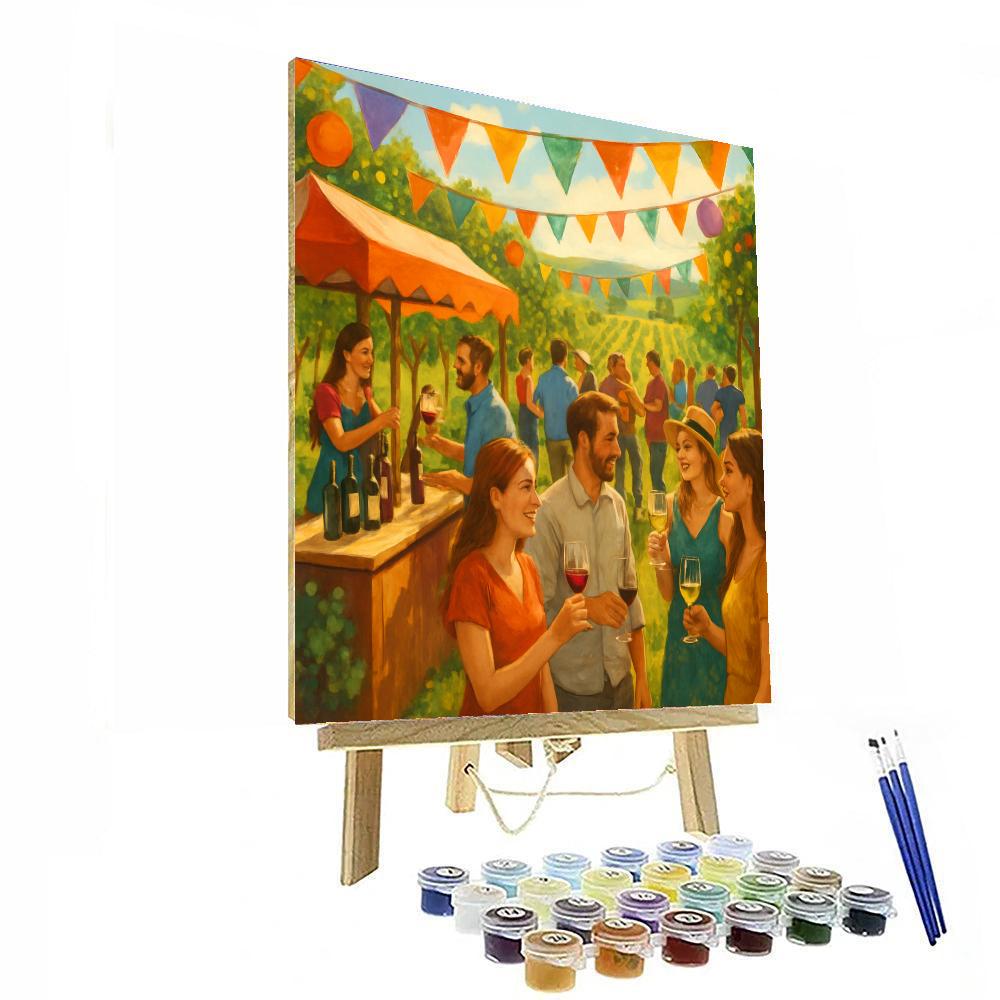 La Fête Des Vins - France Numbered Painting Kits