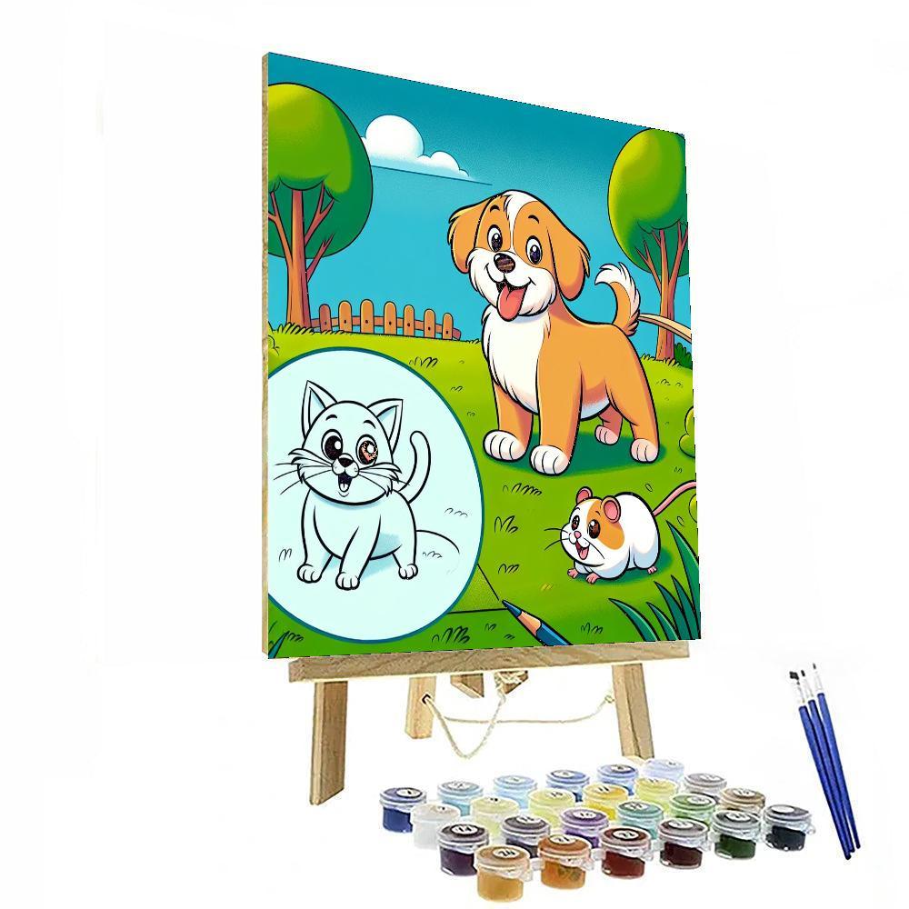 Pet Playland Adventure DIY Paint By Numbers